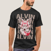 Fox Head - Alvin Name T-Shirt (Vorderseite)