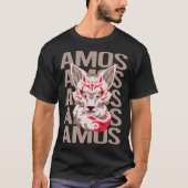 Fox Head - Amos Name T-Shirt (Vorderseite)