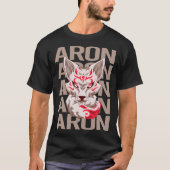 Fox Head - Aron Name T-Shirt (Vorderseite)