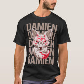 Fox Head - Damien Name T-Shirt (Vorderseite)