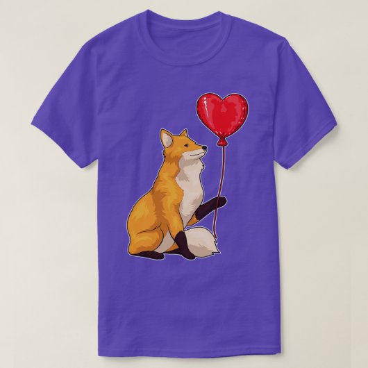 Fox Heart Balloon T-Shirt (Design vorne)