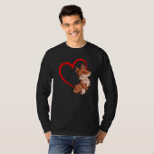 Fox Heart Forest Animal Nature Wildlife Fox T-Shirt (Vorne ganz)