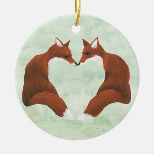 Fox Heart Ornament (Vorne)