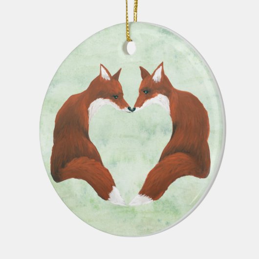 Fox Heart Ornament (Links)