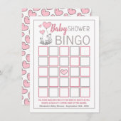 Fox Hearts Baby Shower Bingo (Vorne/Hinten)