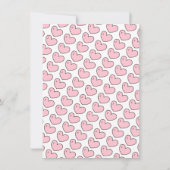 Fox Hearts Baby Shower Bingo (Rückseite)