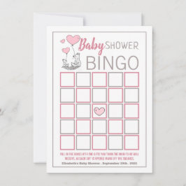 Fox Hearts Baby Shower Bingo