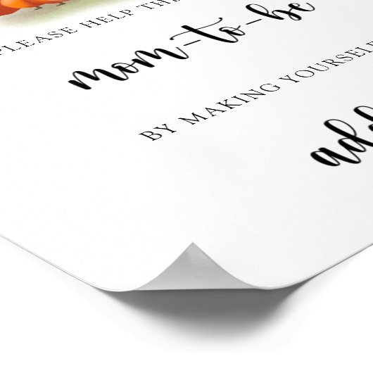 Fox - Helfen Sie dem geschäftigen Mama-to-Be-Poste Poster (Ecke)