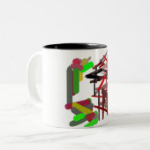 Fox Herbstfreude Zweifarbige Tasse (Vorderseite Links)
