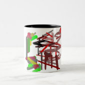 Fox Herbstfreude Zweifarbige Tasse (Mittel)