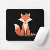Fox Herbstleaves Süße Tier Woodland Fall Natur Mousepad (Mit Mouse)