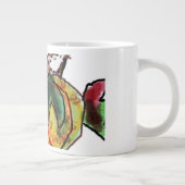 Fox-Herbstplan Jumbo-Tasse (Rechts)