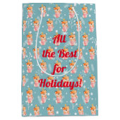 Fox Holidays Anpassen Mittlere Geschenktüte (Vorderseite)