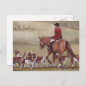 Fox Hunt Art Postkarte (Vorne/Hinten)