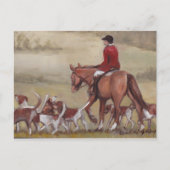 Fox Hunt Art Postkarte (Vorderseite)