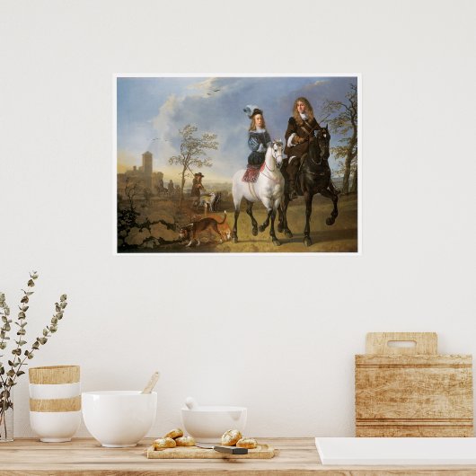 Fox Hunt England Vintag Art Print Poster (Küche)
