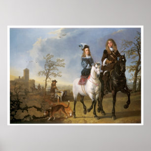 Fox Hunt England Vintag Art Print Poster