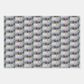 Fox Hunt Huntsmen Hunds kehrend Zuhause Winter Geschenkpapier Set (Vorderseite 2)