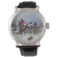 Fox Hunt Huntsmen und Hunden kehren Zuhause zurück