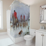 Fox Hunt Huntsmen und Hunden kehren Zuhause zurück Duschvorhang<br><div class="desc">Fox Hunt Huntsmen und Hunde Rückkehr Zuhause Duschvorhang</div>