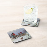 Fox Hunt Huntsmen und Hunden kehren Zuhause zurück Getränkeuntersetzer<br><div class="desc">Fox Hunt Huntsmen und Hunden kehren Zuhause Getränke Coaster</div>