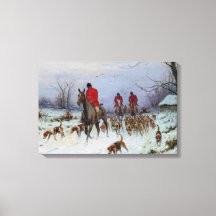 Fox Hunt Huntsmen und Hunden kehren Zuhause zurück