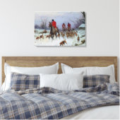 Fox Hunt Huntsmen und Hunden kehren Zuhause zurück Leinwanddruck (Insitu (Schlafzimmer))