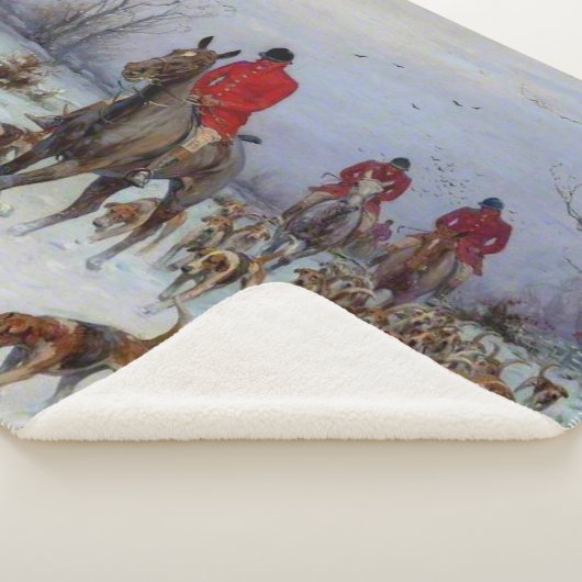 Fox Hunt Huntsmen und Hunden kehren Zuhause zurück Sherpadecke (3/4)