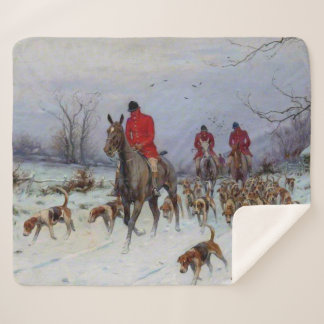 Fox Hunt Huntsmen und Hunden kehren Zuhause zurück Sherpadecke