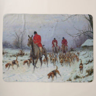 Fox Hunt Huntsmen und Hunden kehren Zuhause zurück Sherpadecke
