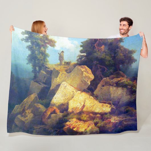 Fox Hunt Josef Navrátil nach 1850 Fleecedecke (Beispiel)