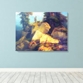 Fox Hunt Josef Navrátil nach 1850 Leinwanddruck (Insitu (Holzboden))