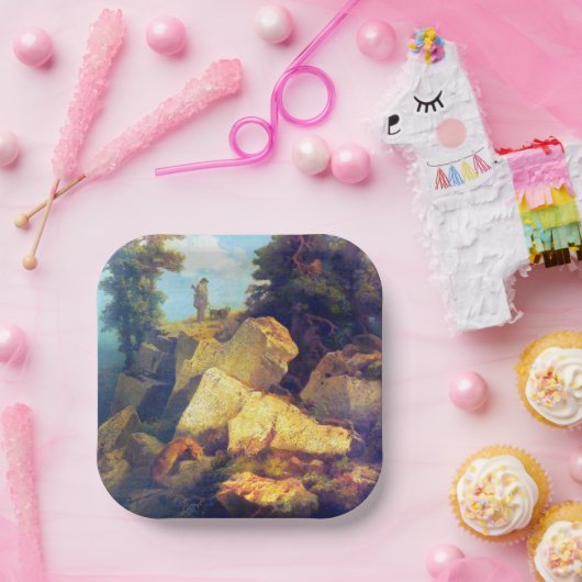 Fox Hunt Josef Navrátil nach 1850 Pappteller (Party)