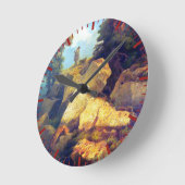 Fox Hunt Josef Navrátil nach 1850 Runde Wanduhr (Winkel)