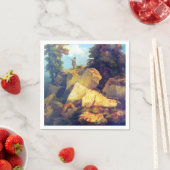 Fox Hunt Josef Navrátil nach 1850 Serviette (Beispiel)