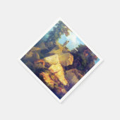 Fox Hunt Josef Navrátil nach 1850 Serviette (Ecke)