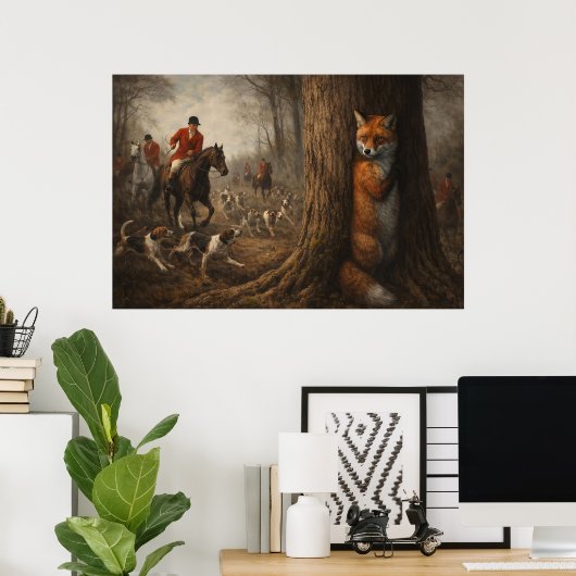 Fox Hunt Poster (Heimbüro)