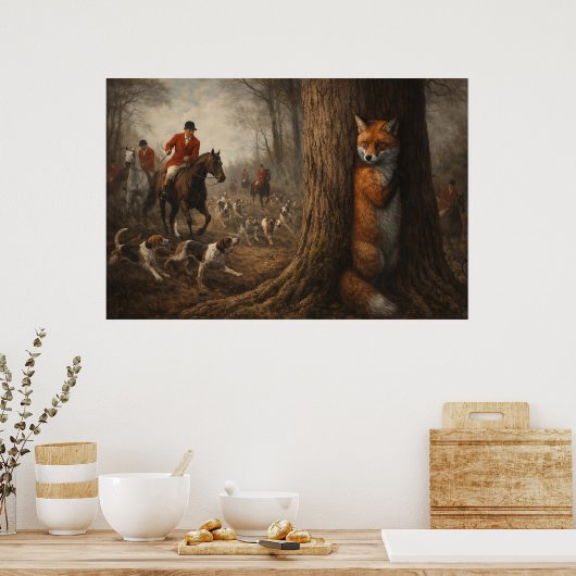 Fox Hunt Poster (Küche)