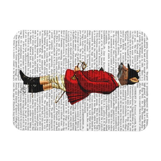 Fox Hunter 1 2 Magnet (Horizontal)