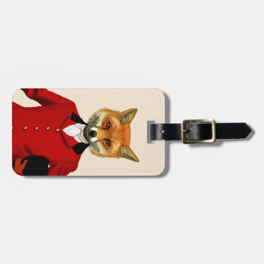 Fox Hunter 2 Portrait 2 Gepäckanhänger (Vorderseite horizontal)