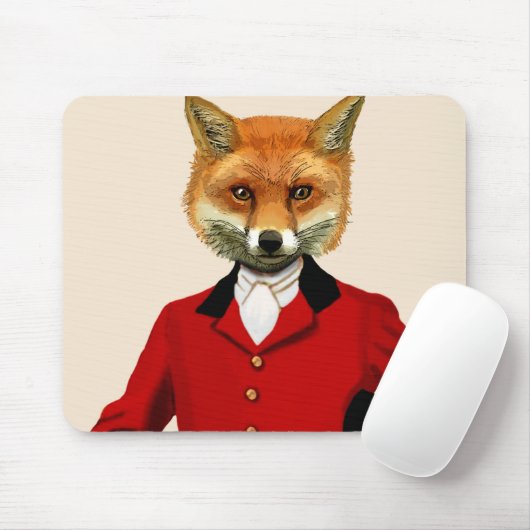Fox Hunter 2 Portrait 2 Mousepad (Mit Mouse)