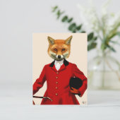 Fox Hunter 2 Portrait 2 Postkarte (Stehend Vorderseite)
