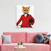 Fox Hunter 2-Portrait Leinwanddruck (Insitu (Wohnzimmer))