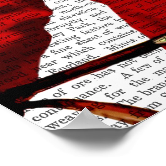 Fox Hunter 2-Portrait Poster (Ecke)