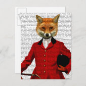 Fox Hunter 2-Portrait Postkarte (Vorne/Hinten)