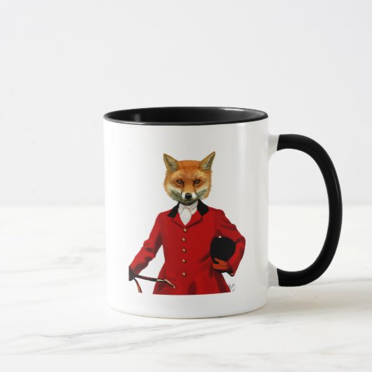 Fox Hunter 2-Portrait Tasse (Rechts)