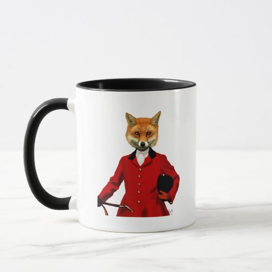 Fox Hunter 2-Portrait Tasse (Links)