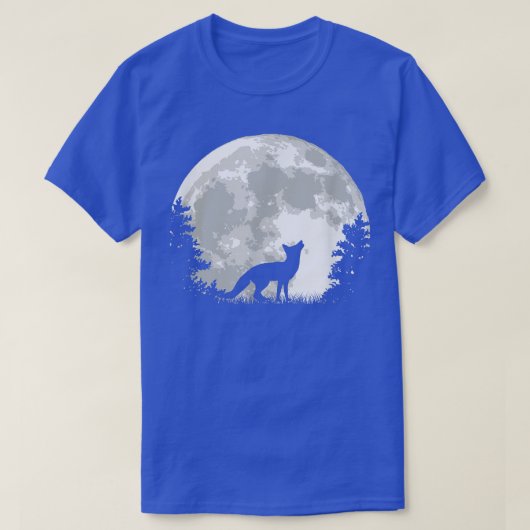 Fox Hunter Forest Walker Moonlight T - Shirt (Design vorne)