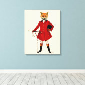Fox Hunter Leinwanddruck (Insitu (Holzboden))