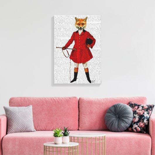 Fox Hunter Leinwanddruck (Insitu (Wohnzimmer))